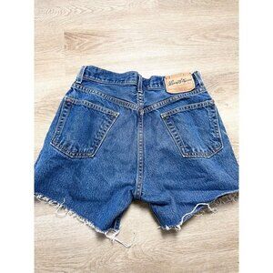 Levi's Cut Off High Rise Medium Wash Denim Shorts 31 Womens